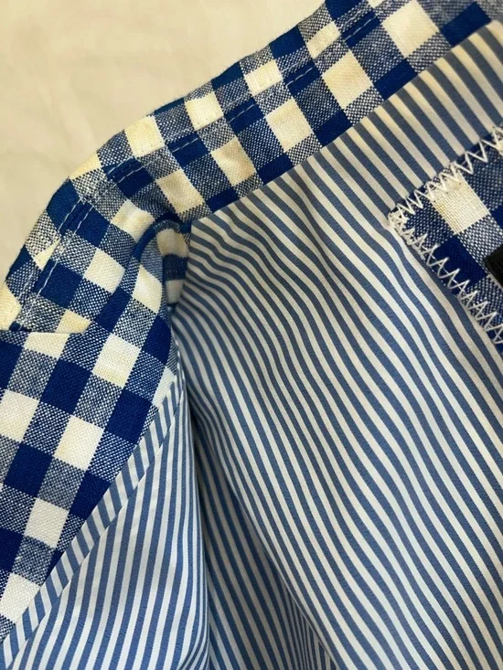 NWT J. Crew Campbell Linen Blazer Blue White Gingham Check Sz 6 - Picture 8 of 11